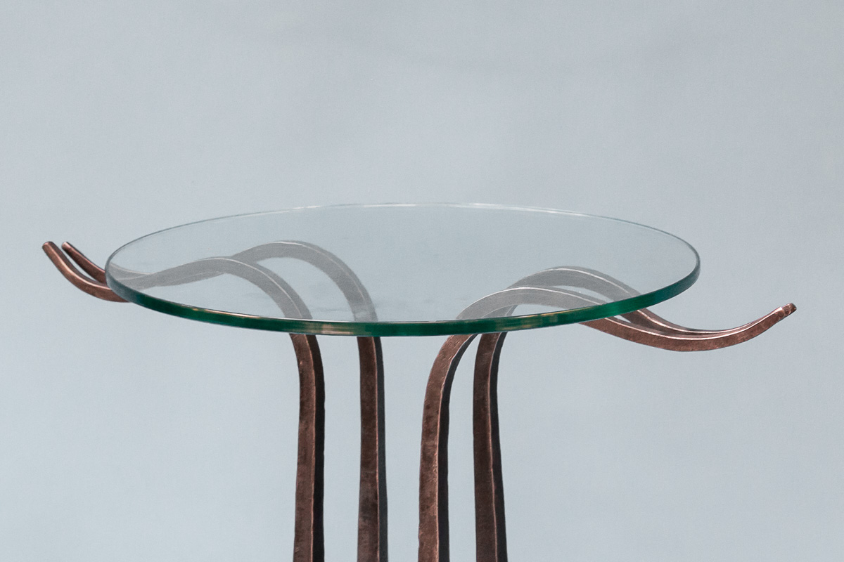 Contemporary Steel Art Deco Table